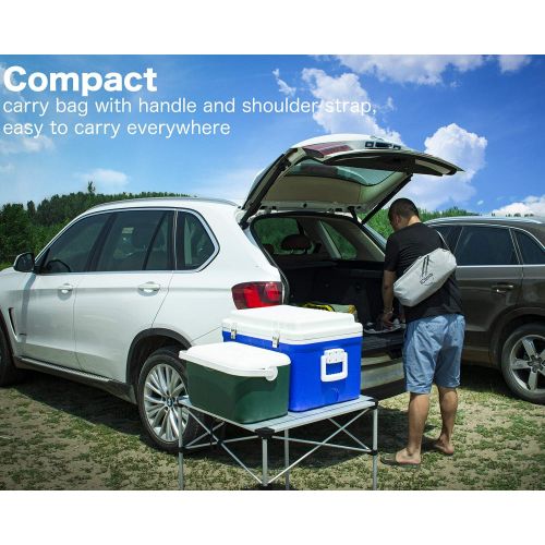  [아마존베스트]iClimb Super Easy Assemble Folding Cot Ultralight Compact Heavy Duty with Carry Bag for Adults Camping Backpacking