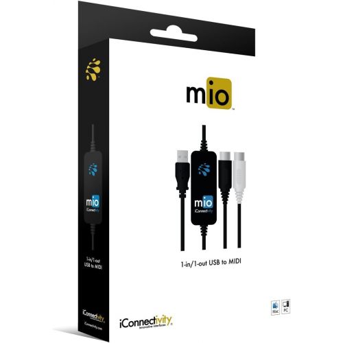  iConnectivity mio 1-in 1-out USB to MIDI Interface for Mac and PC