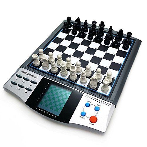  [아마존베스트]iCore Magnet Chess Sets Board Game, Electronics Travel Talking Checkers Master Pro 8 in 1, Portable Chessboard Tournament for Kids and Adults