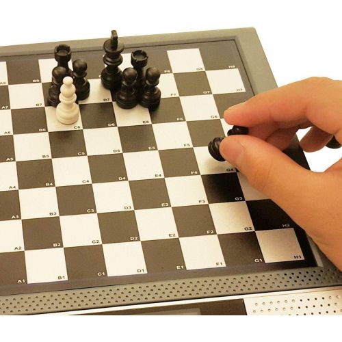  [아마존베스트]iCore Magnet Chess Sets Board Game, Electronics Travel Talking Checkers Master Pro 8 in 1, Portable Chessboard Tournament for Kids and Adults