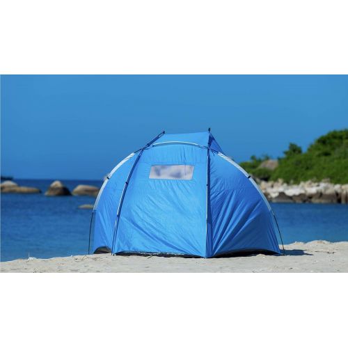  ICorer iCorer Extra Large Outdoor Portable EasyUp Beach Cabana Tent Sun Shelter Sunshade, 94.5 L x 47.2 W x 55 H