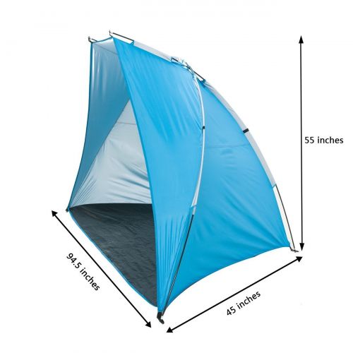  ICorer iCorer Extra Large Outdoor Portable EasyUp Beach Cabana Tent Sun Shelter Sunshade, 94.5 L x 47.2 W x 55 H