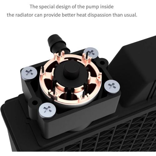  ID-COOLING ICEFLOW 240 ARGB CPU Water Cooler 5V 3-PIN Connector 2-in-1 240mm Addressable RGB Fan 240mm CPU Liquid Cooler, Cable Management AIO Cooler, Intel 115X/2066, AMD AM4