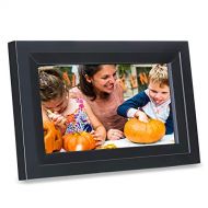 IDEAPLAY Digital Picture Frame iDeaPLAY 10.1 inch WiFi Touchscreen Photo Frame with 8GB Storage Volume, 1280x800 HD Display, Gift Choice,Support Photo, Music, Calendar, Clock - Black