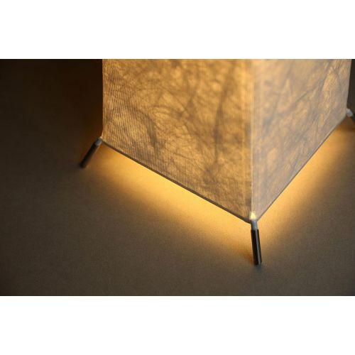  Floor Lamp - IDELIFE Tyvek Fabric Shade + Dimmable Warm White Light & Color Changing RGB with Remote Control & 2 Smart LED Bulbs 52 for Living Room Bedrooms