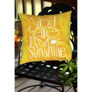 Thumbprintz You are my Sunshine IndoorOutdoor Pillow, 16 x 16