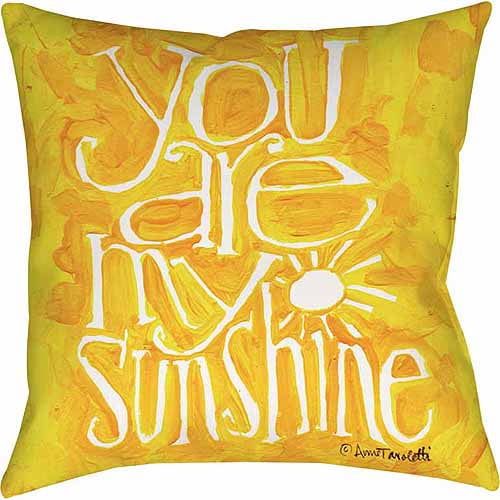  Thumbprintz You are my Sunshine IndoorOutdoor Pillow, 16 x 16