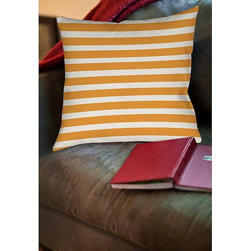  IDG Bright Stripes Orange Indoor Pillow