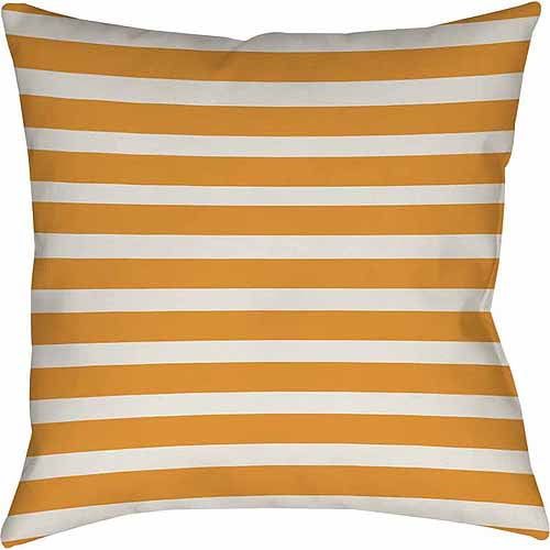  IDG Bright Stripes Orange Indoor Pillow