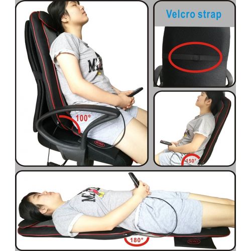  IDODO Shiatsu Back Massager, Seat Cushion Massager with Heat, Deep Kneading Rolling Vibration Chair...