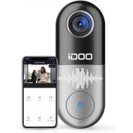 [아마존베스트]IDOO Video Doorbell WiFi,128GB 1080p HD Doorbell Camera Chime,2-Way Audio,Motion Detector,Easy Installation,Night Vision,Home Security,Requires Existing Doorbell Wires,Smart APP iOS/And
