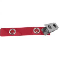 IDP Badge Reel Vinyl Strap with Nickel-Plated Steel 2-Hold Clip (Red, 100-Pack)