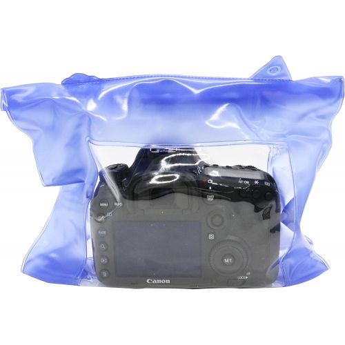  IDS Camera Waterproof Bag Underwater Housing Case Pouch Bag Compatible with Canon Nikon etc.(Blue)