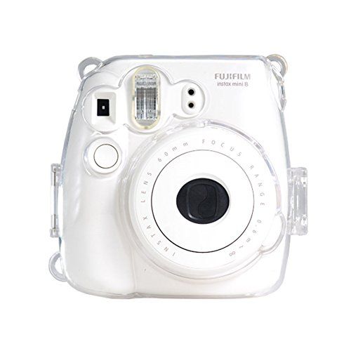  Colorful Plastic Protect Case for Fujifilm Instax Mini 8 Polaroid Camera Clear by IDS
