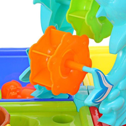  IDS Funny Kids Children Sand Water Square Dolphin Beach Table Toy Sand Toy Durable