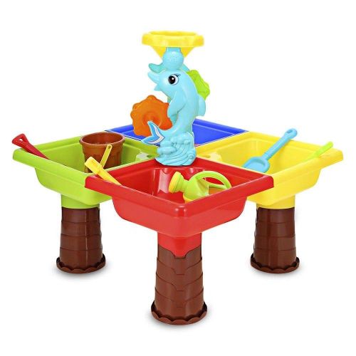  IDS Funny Kids Children Sand Water Square Dolphin Beach Table Toy Sand Toy Durable