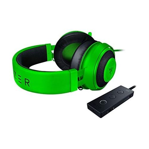 레이저 IDS Home Kraken Tournament Edition Headphones Lightweight Design Gaming Headset - Green