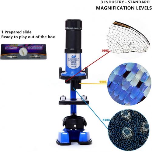  [아마존베스트]IDS Home Eastcolight Deluxe Microscope and Telescope Set for Kids Begainers, Science Educational Toys, Biological Chemistry Lad Kits Toys for Kids