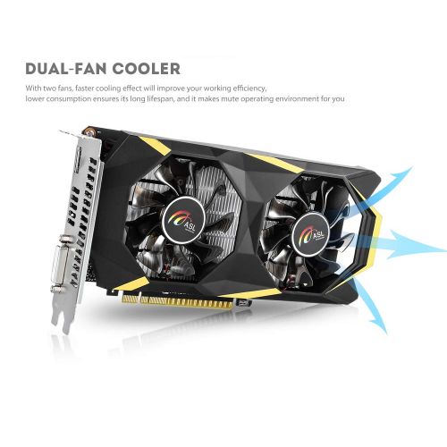  IDS Home ASL GT1030 D5 Graphics Card with Dual-Fan 2GB 64bit