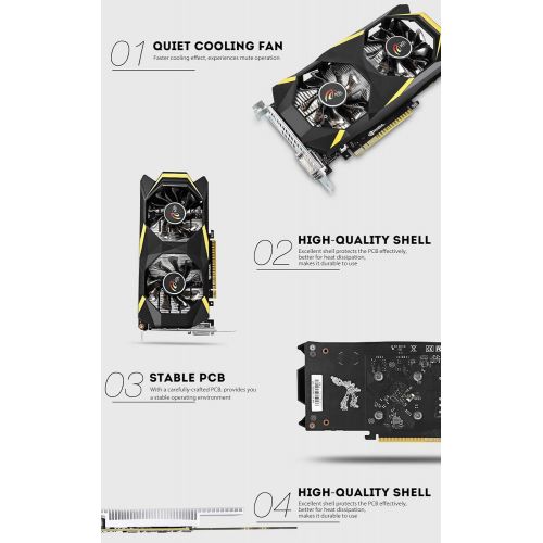  IDS Home ASL GT1030 D5 Graphics Card with Dual-Fan 2GB 64bit