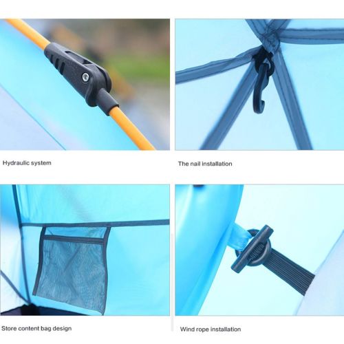  IDWO-Tent IDWO Party Tent 2 Person Tent Automatic Pop Up Hydraulic Family Tent Double Layer Waterproof Lightweight Dome Outdoor Tent