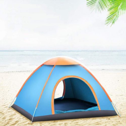  IDWO-Tent IDWO Camping Tent Automatic Pop Up Tent 2-4 Person Lightweight Waterproof Dome Tent for Outdoor Hiking, Blue