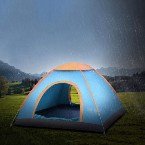  IDWO-Tent IDWO Camping Tent Automatic Pop Up Tent 2-4 Person Lightweight Waterproof Dome Tent for Outdoor Hiking, Blue