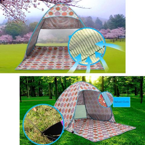  IDWO-Tent IDWO Beach Tent Waterproof Pop-up Tent 1-2 Person Camping Family Tent Outdoor Hiking Lightweight Dome Tent