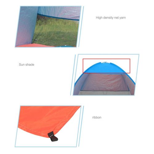  IDWO-Tent IDWO Camping Tent Waterproof Beach Tent Outdoor 1-2 Person Ultralight Instant Pop Up Tent, Blue