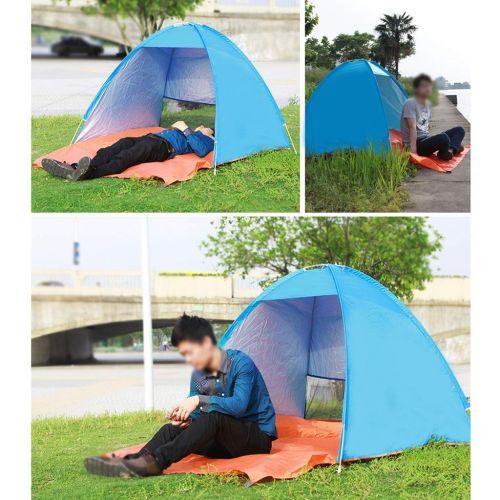 IDWO-Tent IDWO Camping Tent Waterproof Beach Tent Outdoor 1-2 Person Ultralight Instant Pop Up Tent, Blue