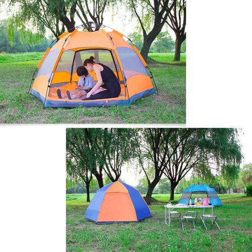  IDWO-Tent IDWO Camping Tent Automatic Pop Up Tent Waterproof Hexagonal Tent Outdoor Large 5-8 Person 4 Season Family Tent