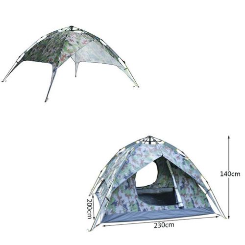  IDWO-Tent IDWO Camping Tent Camouflage Pop Up Tent Outdoor Waterproof 3-4 Person Dome Tent Portable Backpacking Tent