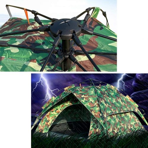  IDWO-Tent IDWO Camping Tent Waterproof Camouflage Pop Up Tent 3-4 Person Outdoor Beach Portable Automatic Tent