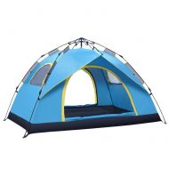 IDWO-Tent IDWO Camping Tent 1-2 Person Pop Up Tent Outdoor Waterproof Dome Tent Beach Automatic Hydraulic Tent, Blue