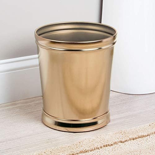  iDesign Sutton Bathroom Waste Can - Polished Champagne