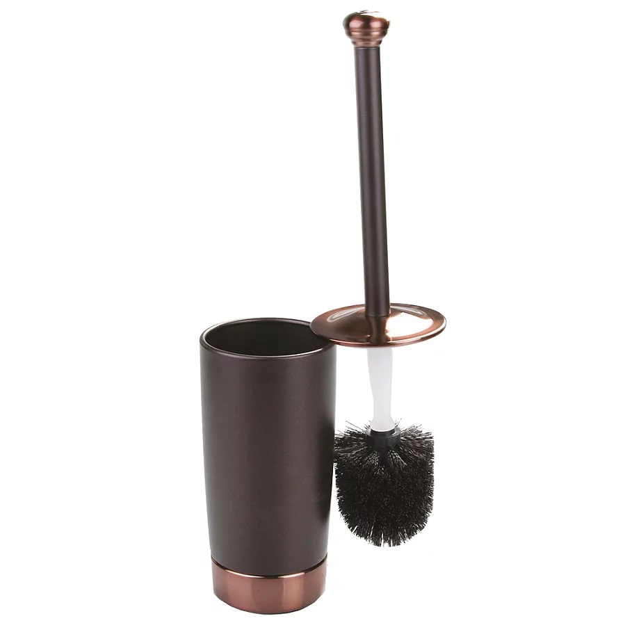  IDesign iDesign Toilet Bowl Brush and Holder in Bronze