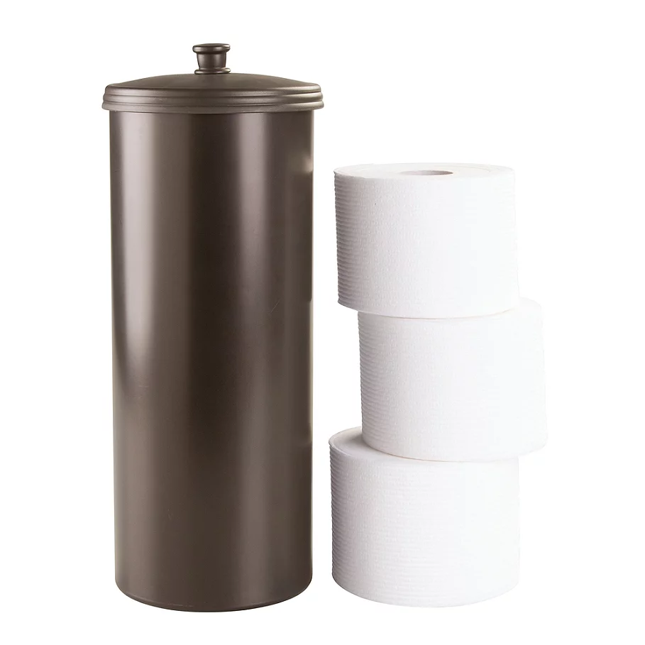 IDesign iDesign Kent 3-Roll Toilet Paper Canister in Bronze