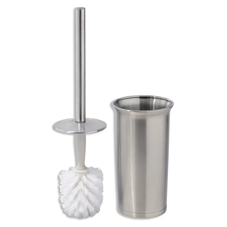 IDesign iDesign Forma Ultra 2-Piece Toilet Brush and Brush Holder Set in Brushed Stainless Steel