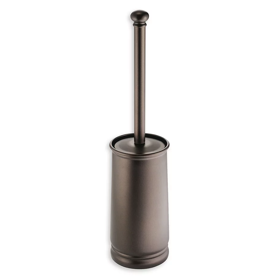 IDesign iDesign Olivia Toilet Bowl Brush and Holder in Bronze