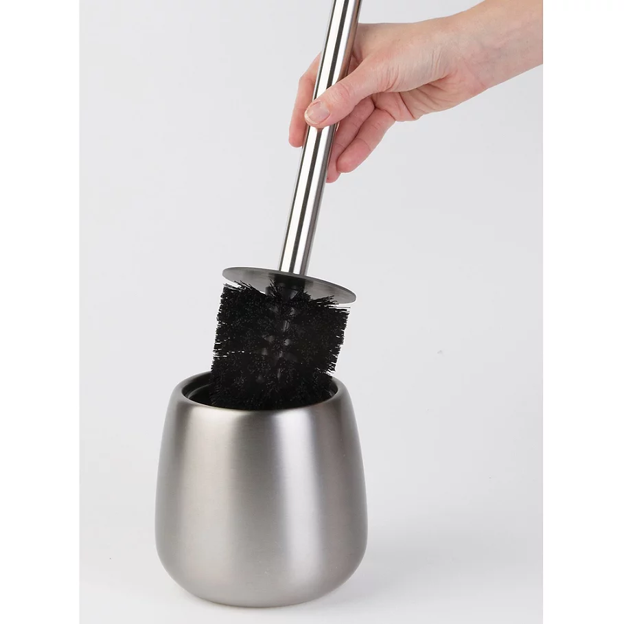  IDesign iDesign Forma 2-Piece Toilet Brush and Brush Holder Set in Brushed Stainless Steel