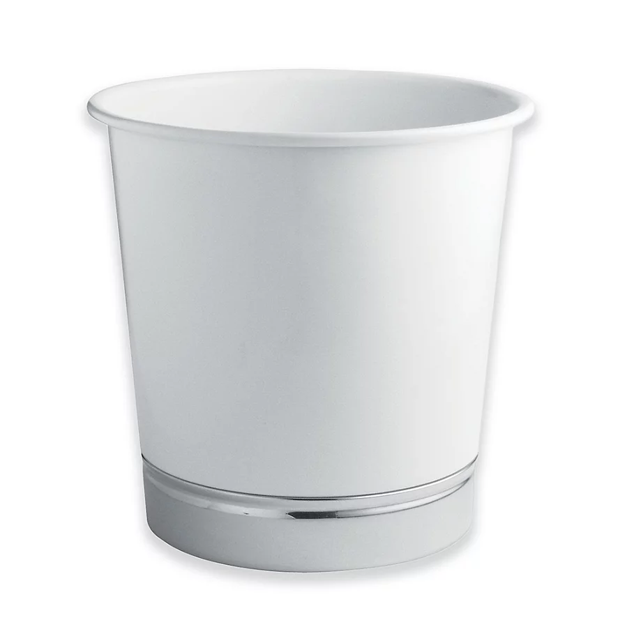  InterDesign York White Wastebasket