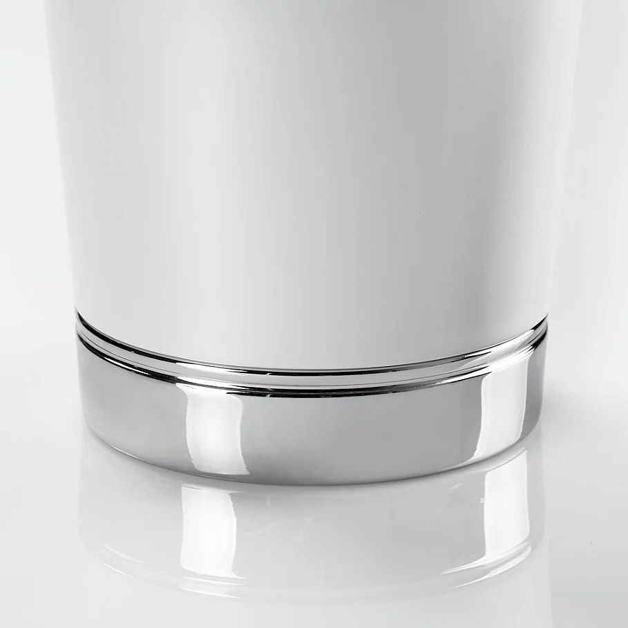  InterDesign York White Wastebasket