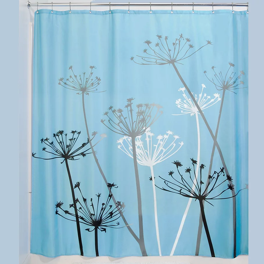  InterDesign iDesign Thistle Fabric Shower Curtain