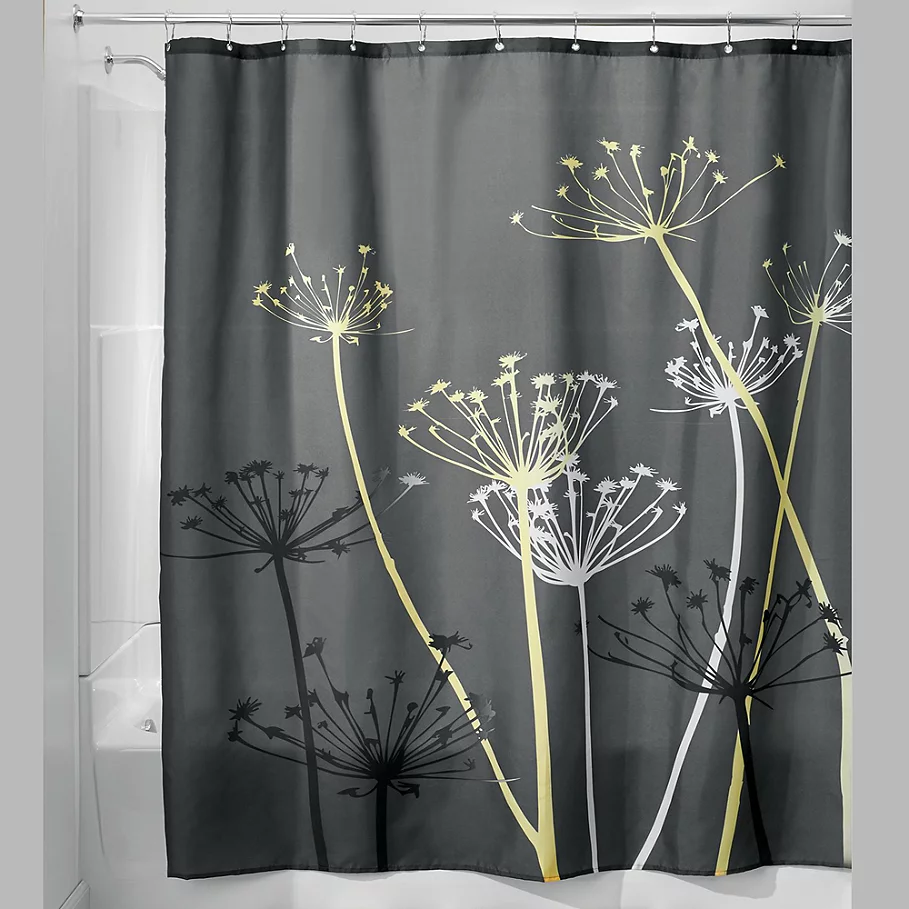  InterDesign iDesign Thistle Fabric Shower Curtain