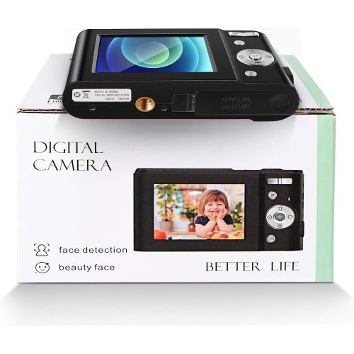  IEBRT Digital Camera,1080P Mini Kid Camera Vlogging Camera Video Camera LCD Screen 16X Digital Zoom 36MP Rechargeable Point and Shoot Camera for Compact Portable Kids Teens Gifts