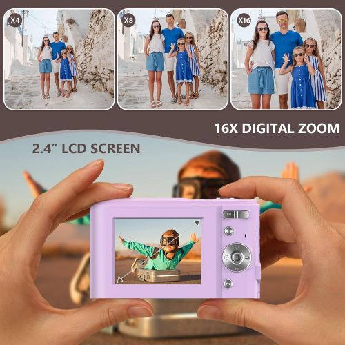  [아마존베스트]IEBRT Ultra HD Digital Camera,1080P Mini Kid Camera Vlogging Camera Video Camera LCD Screen 16X Digital Zoom 36MP Rechargeable Point and Shoot Camera for Compact Portable Kids Teen