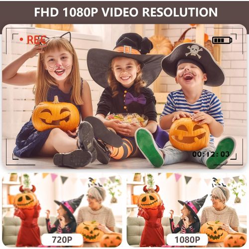  [아마존베스트]IEBRT Ultra HD Digital Camera,1080P Mini Kid Camera Vlogging Camera Video Camera LCD Screen 16X Digital Zoom 36MP Rechargeable Point and Shoot Camera for Compact Portable Kids Teen