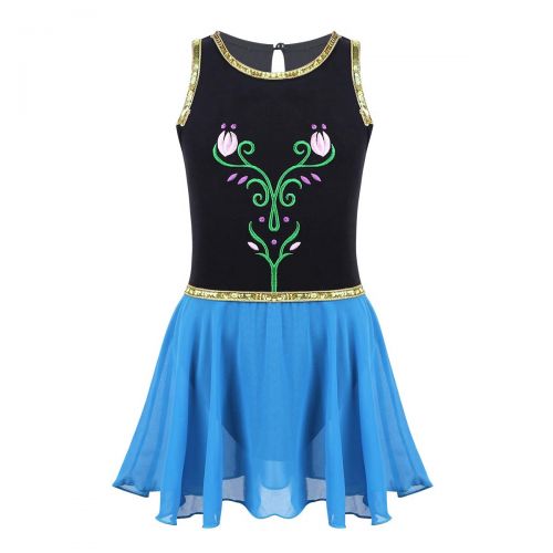  IEFiEL iEFiEL Girls Elegant Snowflake Princess School Ballet Dance Wear Party Dress Halloween Costumes