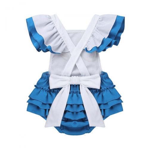  IEFiEL iEFiEL Infant Baby Girls Alice Romper First Birthday Bodysuit Princess Tutu Ruffles Dresses Party Halloween Costumes
