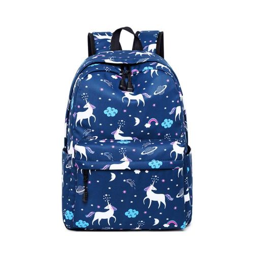  IEHOUSE Girls Backpacks for School Teens Backpack Set School Bookbag 14inch Laptop Travel Daypack (Dark Blue)